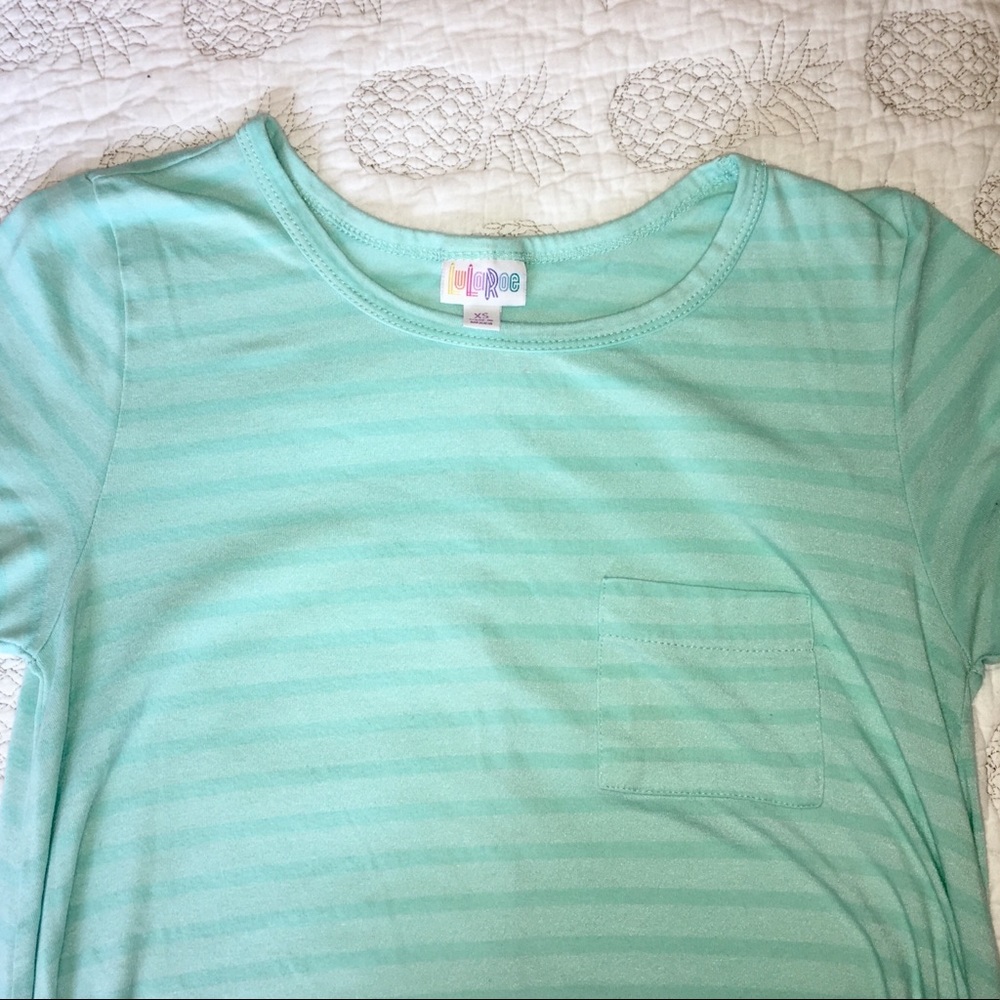 SOLD XS turquoise Carly from LulaRoe